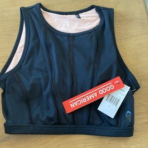 Good American Trim Insert Crop Top The Curve